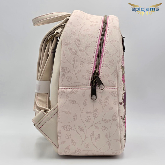 Loungefly Disney Robin Hood & Maid Marian Floral Love Mini Backpack Bag New - Picture 4 of 5